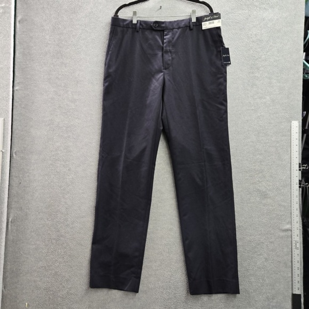 Joseph & Feiss Gold‎ Men Pants 36X34 Black Polyester Wool Dress Pants 34" NWT
